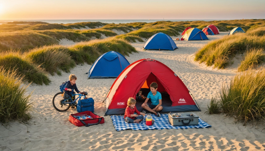 Strand en camping combineren bij la rochelle